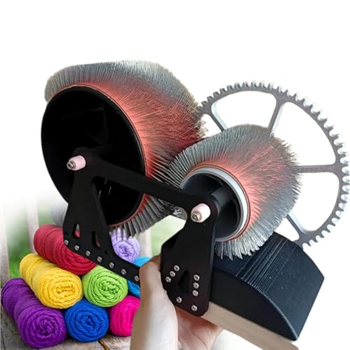 Manual Wool Carding Machine, Drum Carder Drum Carders, Fast Color Mixing & Even Distribution, Ideal for Carding Wool Fibers and Making Felt Projects
