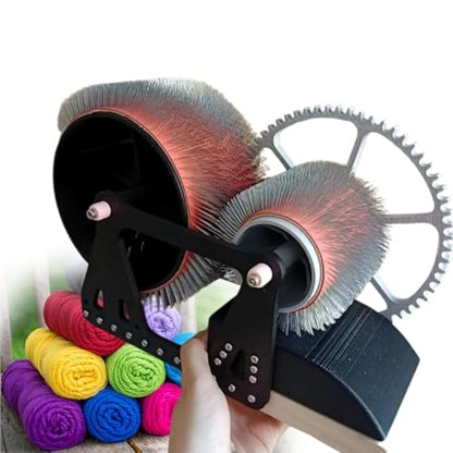 Manual Wool Carding Machine, Drum Carder Drum Carders, Fast Color Mixing & Even Distribution, Ideal for Carding Wool Fibers and Making Felt Projects