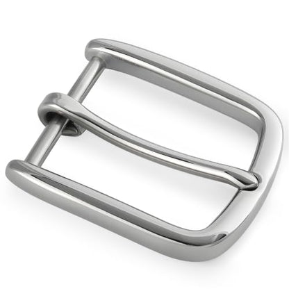 1.5" Heavy Duty Stainless Steel Belt Buckle, Solid Polished Metal for DIY Belts, Dog Collars & Horse Tack - color: Stylle-2