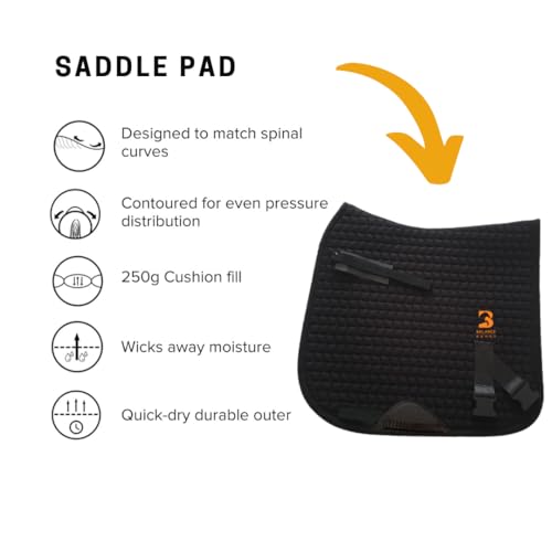 Core Conditioning Saddle Pad & Band System for Horses - style: Dressage
