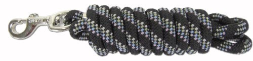 Hamilton 3-Stripe Fashion Poly Horse Lead with Bolt Snap, 5/8-Inch by 10-Feet, Confetti Pattern - color: Confetti/stripe/Black