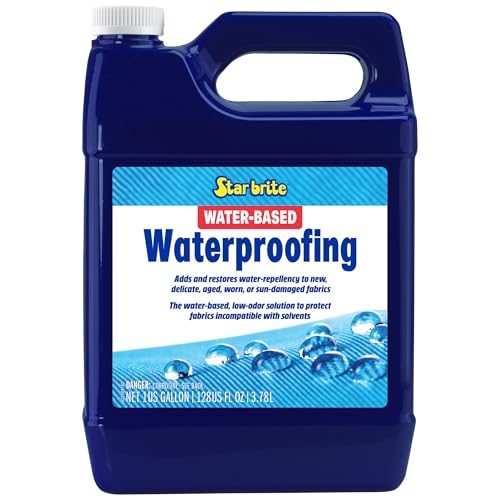 STAR BRITE Water-Based Waterproofing & Fabric Protectant - Low Odor Waterproofer for All Materials- 1 GAL (082200) - style: 1 Gallon