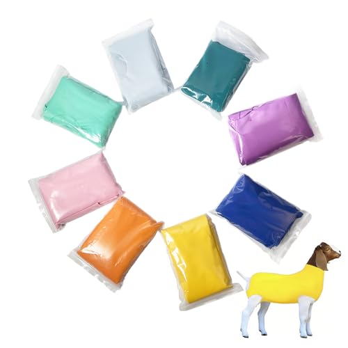 Spandex Goat Tube for Show Goats - Show Livestock Supplies: Goat Covers & Blankets (Yellow, Medium) - color: yellow, size: Medium