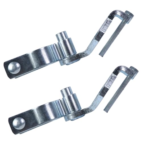 2-Pack T-Post Gate Hinge Kit for Chain Link Fence,1-5/8" Female Hinge Pins | Galvanized Steel, 200+° Swing with Hardware, Easy Installation Suitable for Farm Gates,Ggarden Fences