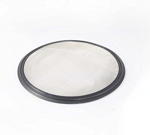 20 Micron VITON/FKM Tri Clamp Screen Filter Gasket 316L (20Uf Micron/625Mesh) Stainless Steel Pharmaceutical Grade Filter Mesh. VITON With & FDA Certification (6") - size: 6 Inch