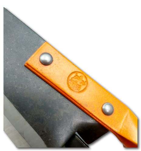DOUBLE BOW STRAIGHT SHEEP AND GRASS SHEARS ORANGE HANDLE DB 162/33V - 5"1/2 BLADE LENGTH - OVERALL LENGTH 13"