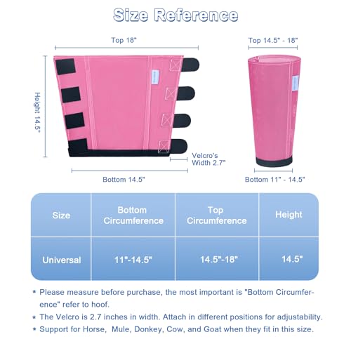 Fly Boots for Horses Set of 4, Loose Fitting Mesh Horse Fly Boots Leggings, Reduce-Stomping Adjustable Equine Leg Wraps & Socks, Stay Up Not Sag, No Rub (Pink) - color: Pink