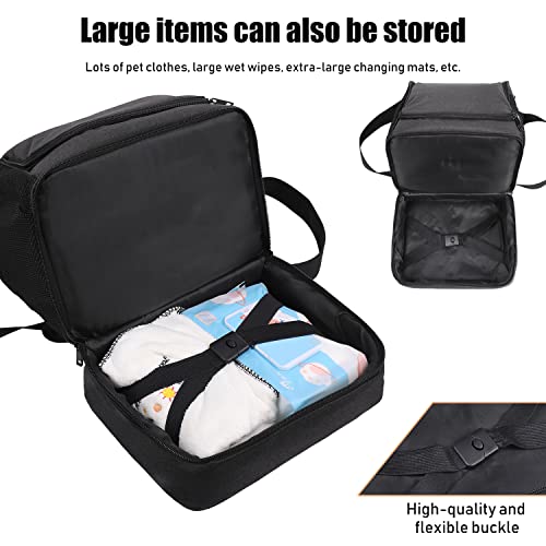 Dog&Cat Grooming Supplies Bag,Adjustable Compartments Grooming Bag for Pet