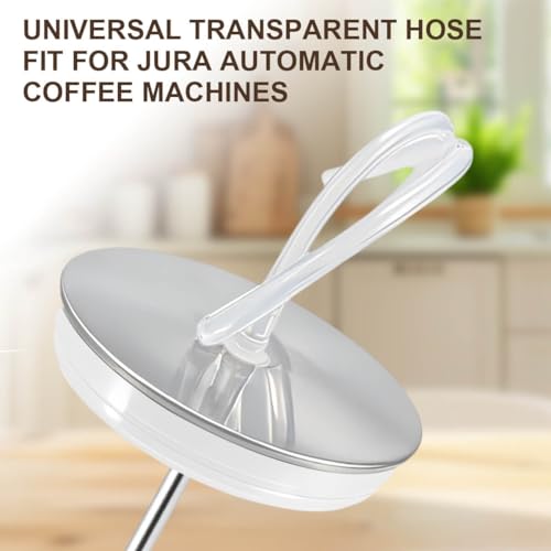 Glass Milk Container Compatible with Jura E8, S8, Z8, Z6, J6, 16.9oz