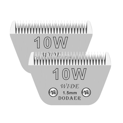 10W blades dog grooming Compatible with Andis,Oster A5,Wahl km10 Clippers - color: 10W-2PCS