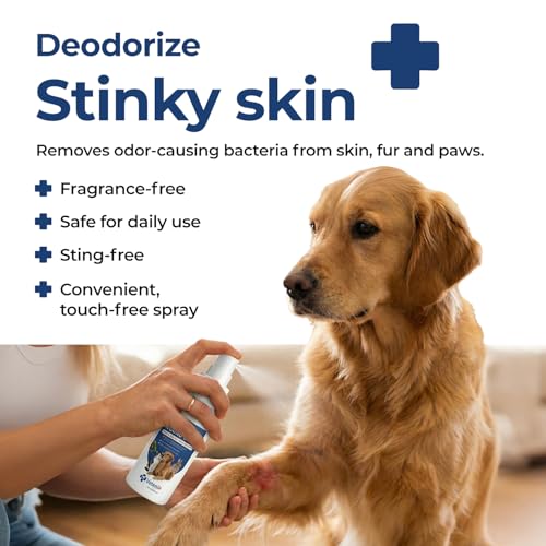 Dog Wound Care Spray | Healing Aid and Skin Repair, Clean Wounds, Relieve Dog Skin Allergies, Safe for All Animals. 3.38 Ounces