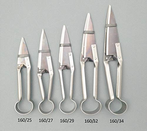 DUE BUOI Single Bow Straight Sheep Shears DB 160/32-5.50" Blade Length - 12.60" Total Length