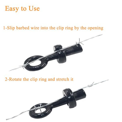 2PCS Barbed Wire Pullers Barb Wire Fence Stretcher Tightener Gripper