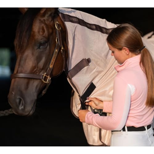 TuffRider Comfy Mesh Combo Neck Fly Sheet - Adobe Rose - 75 - color: Adobe Rose, size: 75 in