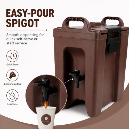 YUANHAO 2.5 Gallon Insulated Beverage Dispenser - size: 2.5 GAL
