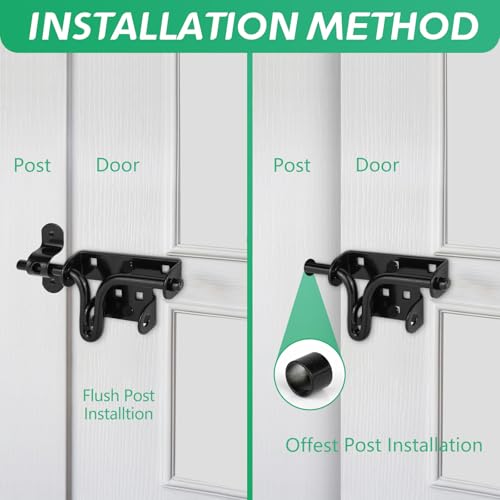 Heavy Duty Slide Bolt Gate Latch for Wooden Fence Door Lock with Padlock Hole,Solid Hardware Thickened Metal Sliding Bolt Door Locks Gate Latches for Shed Door,Wooden Fences,Barn Doors,Yard