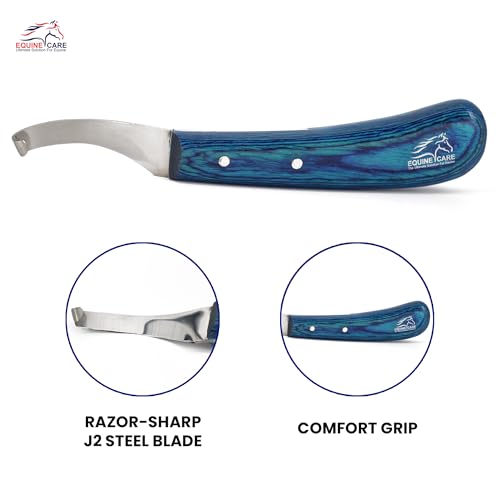 Equine Care Right-Handed Hoof Knife, J2 Stainless Steel, Farrier Tool