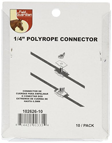 10-Pack Polyrope Connector, 1/4-Inch,silver