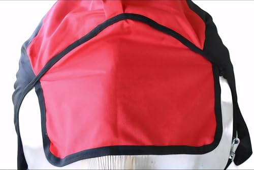 Challenger 1200D Horse Turnout Waterproof Heavy Weight Winter Blanket 5EE20RD - color: Red/Black, size: 60 inches