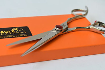 Professional Hair Cutting Scissors/Shears 6.0" Convex Edge Blade Japanese Process Stainless Steel Shears (6.0" cutting) - style: 6.0 Inch