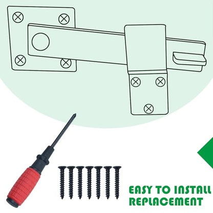 2 Pack Heavy Duty Gate Flip Latch for Outdoor Fence Wooden Gates | Barn Door Latch, Fence Flip Gate Latch for Wooden Fence, Gate Locks for Outdoor Fence, Gate Latches for Metal Gates