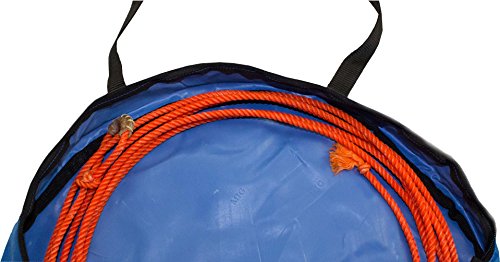 Tahoe Horse and Calf Roping 3 Ropes Carry Bag Custom Designed with Reflective and Overlay Trims Tack, Orange