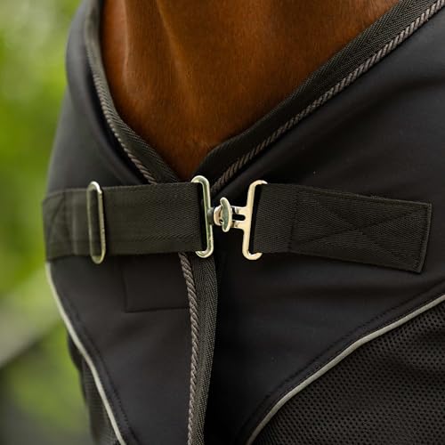 Equinavia Sommer Stable Sheet with NordicAir™ Tech - Black/Grey - 80 in - color: Black, size: 80 in