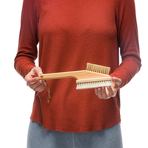 Redecker Natural Goat Hair Bristle Computer Brush, Non-Scratch and Anti-Static for Electronics, Oiled Beechwood Handle, 10-1/3-Inches Long, Made in Germany - color: Brown