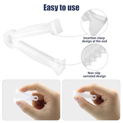 XUKE Sterile 40 Blue Umbilical Cord Clamps for Veterinary, Home Birth, Obstetrical Kit, Midwife Emergency Birth Supply, Ear Syringe, Snot Sucker, Mucus Sucker and Nasal Bulb Syringe