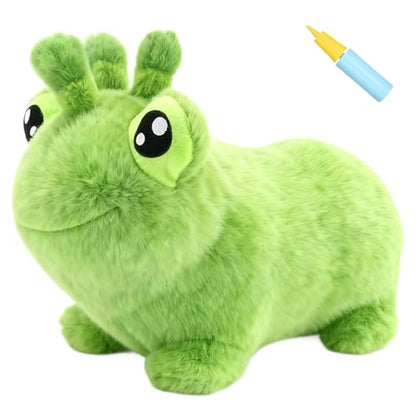 INPANY Bouncy Horse, Kids Frog Hopper Toys with Ultra Thick Plush, Gift Toy - color: Green Frog