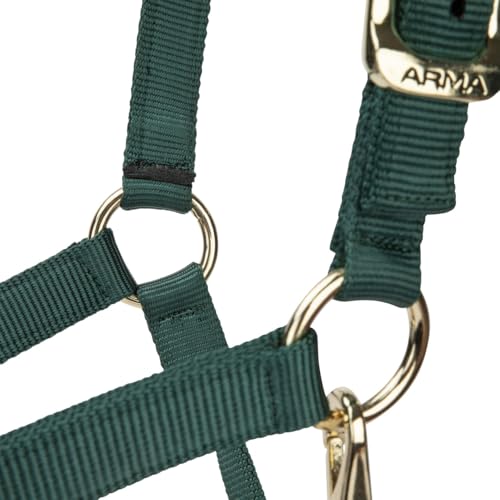 Shires ARMA Adjustable Nylon Halter - color: Hunter, size: Cob