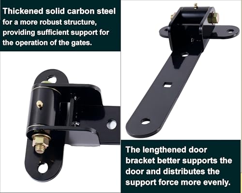 13" Heavy Duty Gate Hinges,900 Lbs Capacity,180° or 90° Smooth Open - size: Large