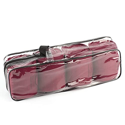 Horse Polo Wraps Soft Fleece Polo Wraps Equestrian Leg Bandage Wrap Set of 4 Packs - color: Wine Red