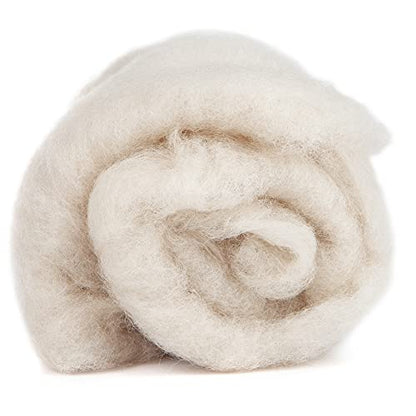 Maori Wool Carded Batting for Needle Felting, 3.5 oz, Sand - color: Sand