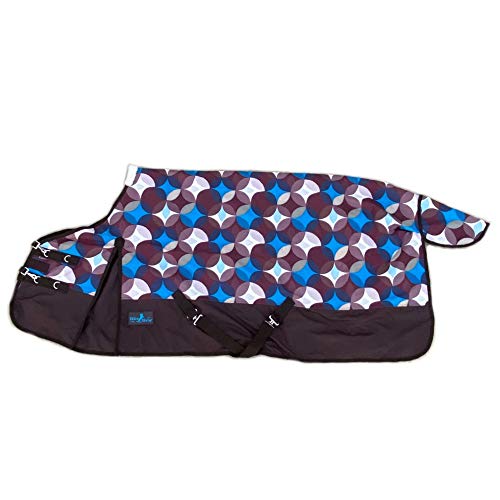 NorthernLite 600 Denier Waterproof Turnout Rain Sheet (78", Brown Circles) - color: Brown Circles, size: 78"