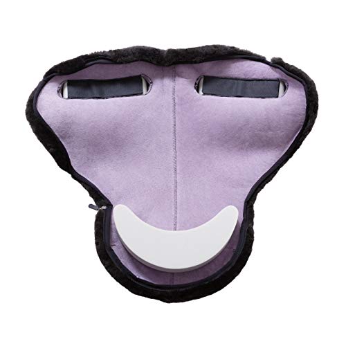 Werner Christ Horse Bareback Pad Premium Plus, Made of Real Sheepskin in Charcoal Size Full - color: Charcoal, size: Full