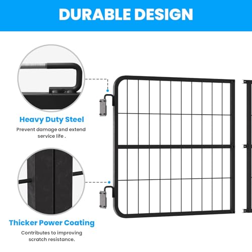 48" W×24" H Stall Guards for Horses, Horse Stall Gates, Heavy Duty Steel Yoke Design Fits Standard Barn Doorways
