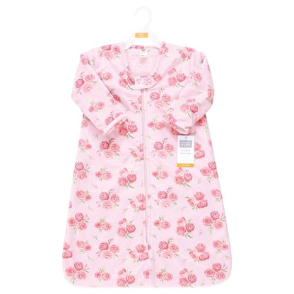 Hudson Baby Unisex Baby Long Sleeve Plush Faux Fur Sleeping Bag, Wearable Blanket - color: Blush Rose, size: 6-12 Months
