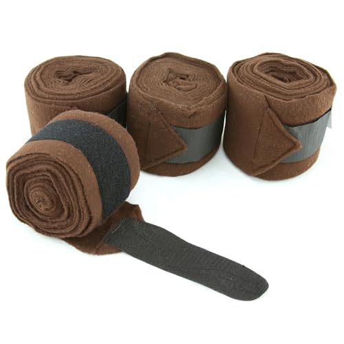 Grewal Equestrian Polo Wraps (Dark Brown) - color: Dark Brown