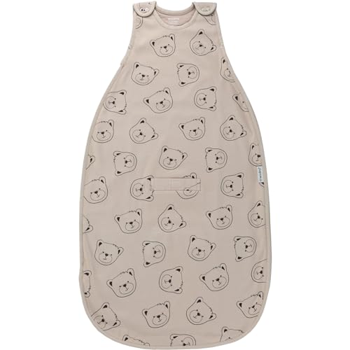 Woolino Ultimate Baby Sleep Sack – 4 Season Merino Wool Sleeping Bag, Organic Cotton Outer, Temp Regulating Blanket, Adjustable Sleep Sack Universal Size 2–24 Months - Teddy Bear - color: Teddy Bears
