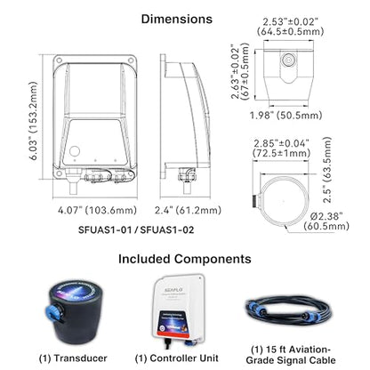 SEAFLO Ultrasonic Hull Defense System – Fully Automated Anti-Fouling Device, Prevents Barnacle & Algae Growth, Protects Hull, Drives & Running Gear, Covers 200 sq.ft – 4-Year Warranty - style: 1 Transducer System