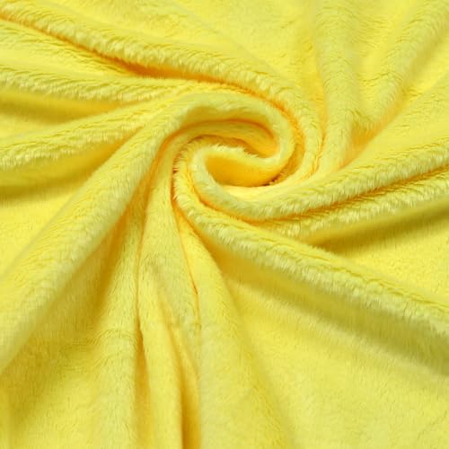 Surf turtle Yellow Super Soft Minky Fabric by The Yard, 36"x60" - color: Yellow