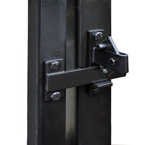 ALEKO Universal Gate Flip Latch LM191 | Holds swing leaves firmly closed, quick lever release, galvanized steel build, rust-resistant, fits wood or metal frames - style: Latch