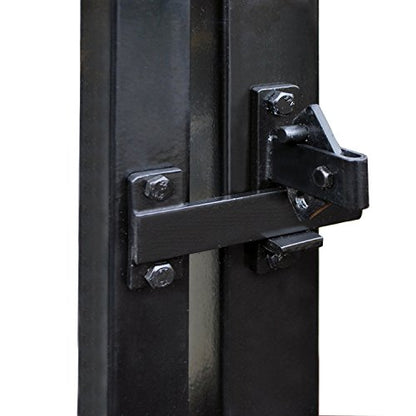 ALEKO Universal Gate Flip Latch LM191 | Holds swing leaves firmly closed, quick lever release, galvanized steel build, rust-resistant, fits wood or metal frames - style: Latch