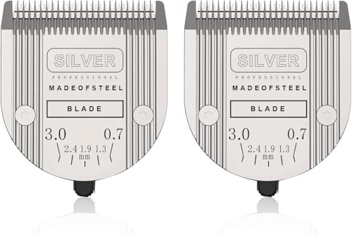 Adjustable Dog Grooming Clipper 5 in1 Blade for Wahl Bravure, Silver,2PCS - color: Silver/2pcs