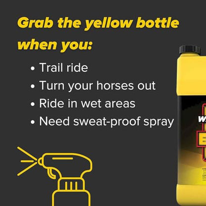 PYRANHA Wipe N' Spray for Horses - Oil-Based Long Lasting Fly Control Repels Horn, Deer, Horse, House, Stable, & Face Flies, Ticks, Mites, Mosquitoes, Gnats & Lice, 1 Quart - size: 1 Quart