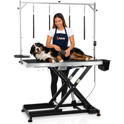 KANIS Professional Electric Dog Grooming Table - Heavy Duty - color: BLACK, size: 49"