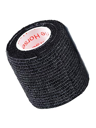 2 Inch Self Adhesive Bandage Wrap & Athletic Tape - 24Pk, Black - color: Black, size: 24 Rolls