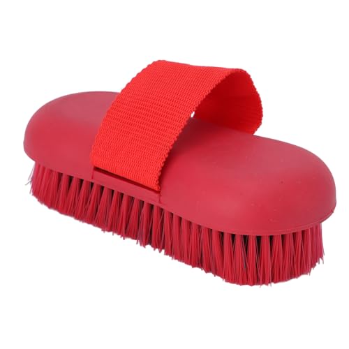 Horse Grooming Brush, Soft Non Slip for Gentle Cleaning and Bathing, with Ergonomic Grip for Horse Body and Mane Care