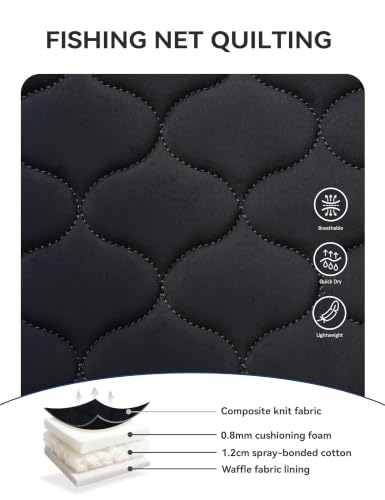 Harrison Howard English Saddle Pad for Horses, Cushioned Breathable Riding Pad, High Wither Contoured All Purpose - color: Black